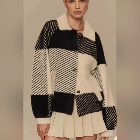 NVLT Eyelash Knit Bomber Coatigan - Picture 2 of 10